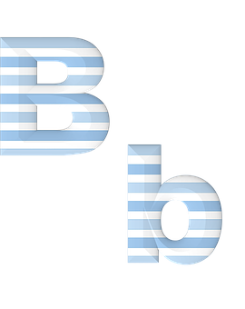 Striped Letter Illusion