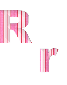 Striped Letter R Variations