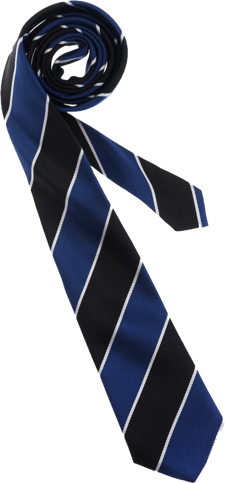 Striped Navy Blue Tie