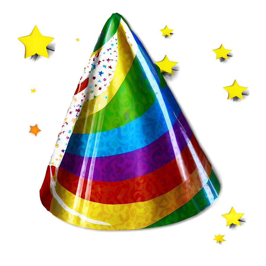 Striped Party Hat Png 05042024