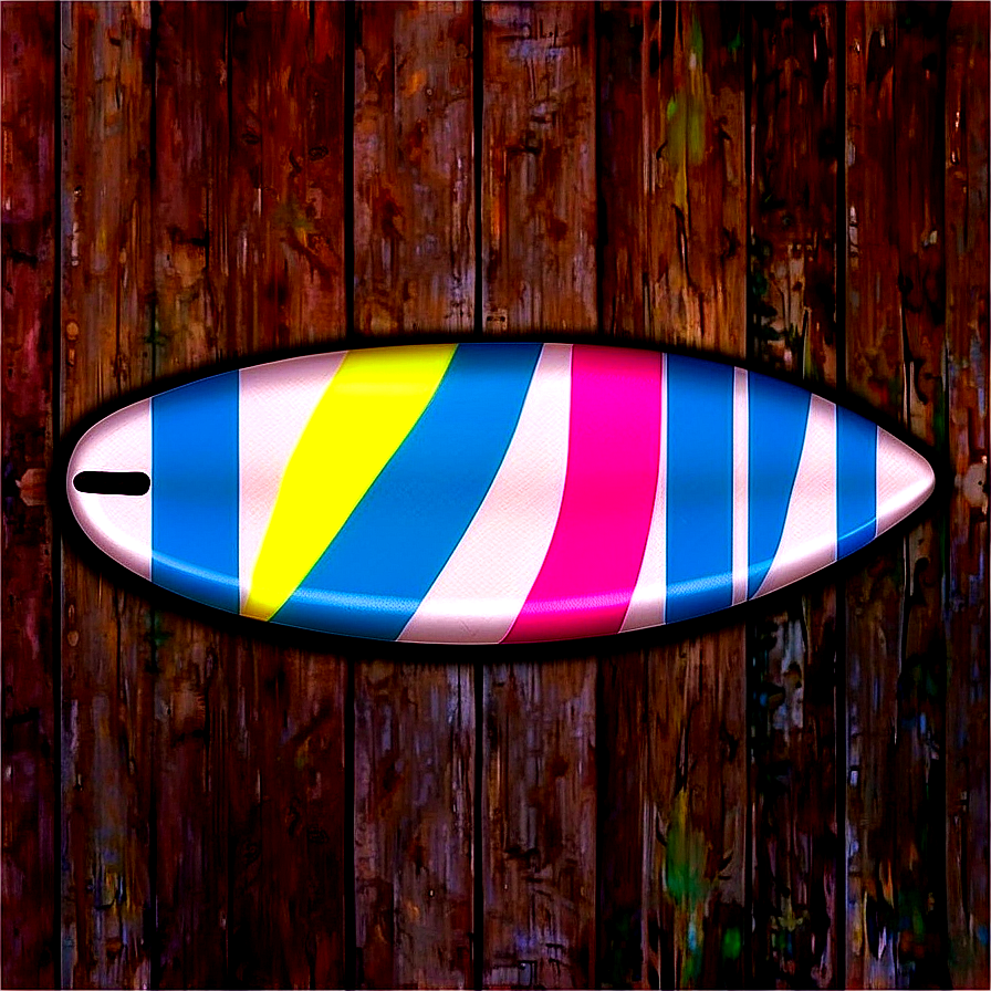 Striped Surfboard Design Png 72