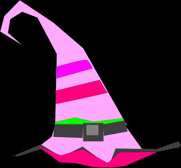 Striped Witch Hat Graphic