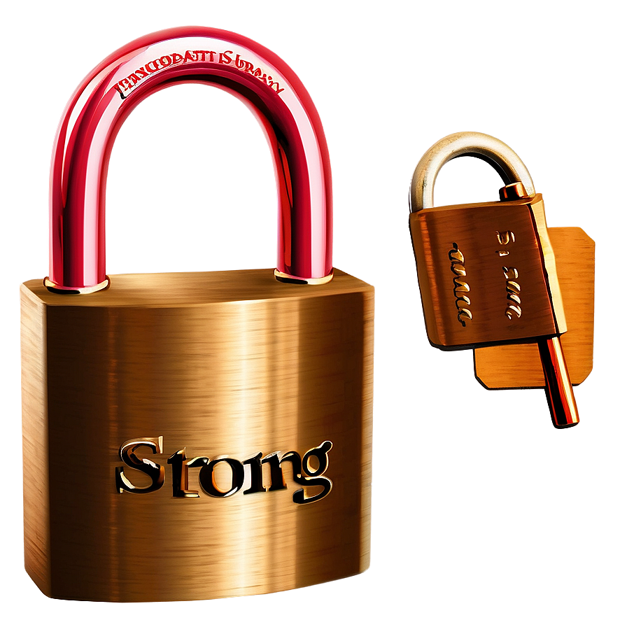 Strong Iron Padlock Png 05242024