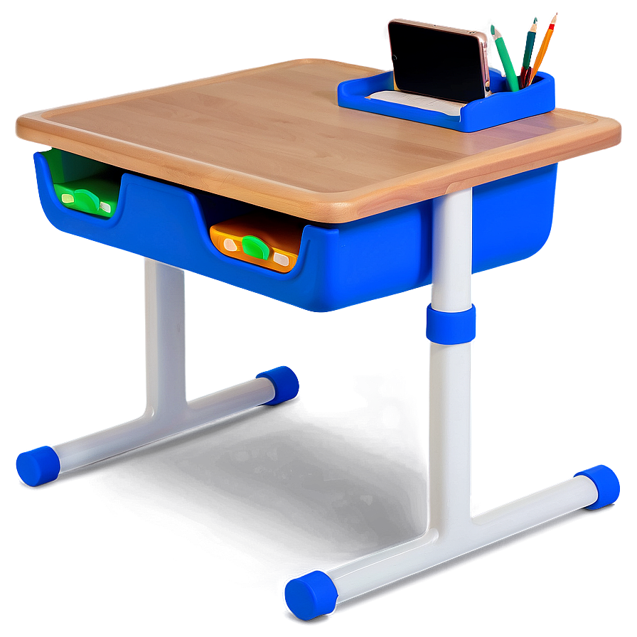 Student Desk With Cup Holder Png 06212024