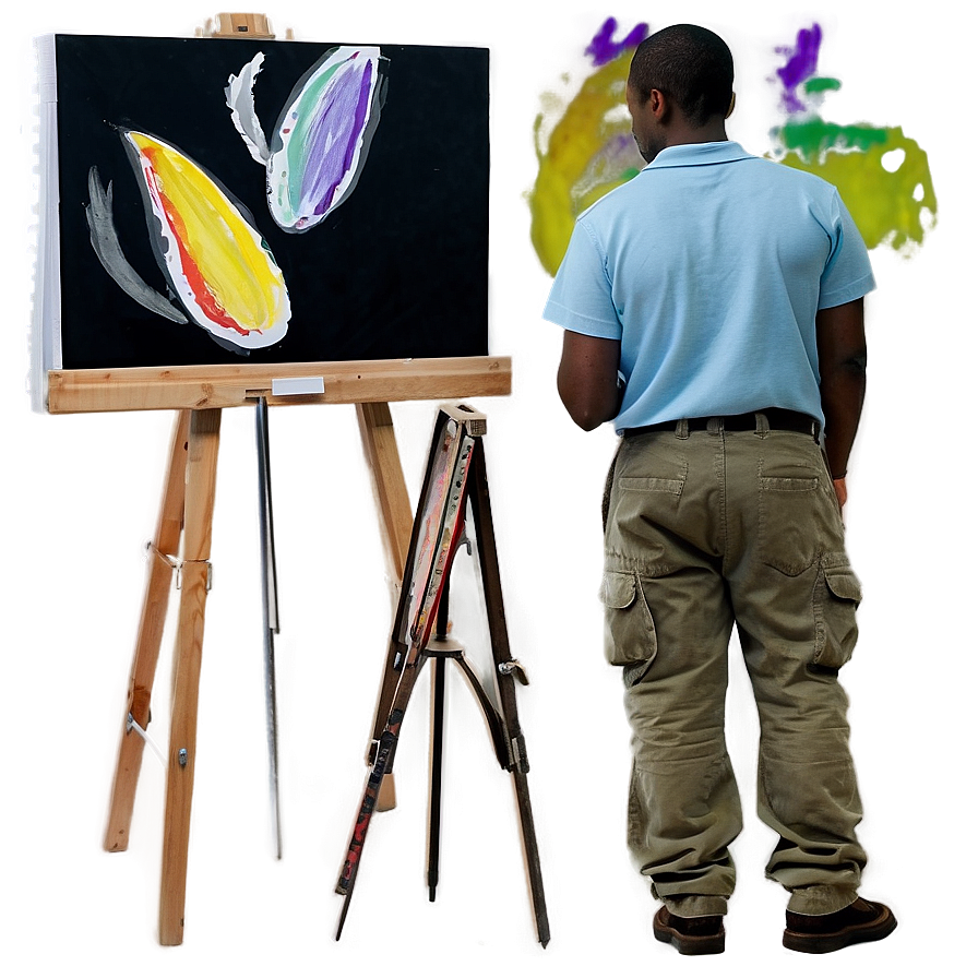 Student In Art Class Png Qum