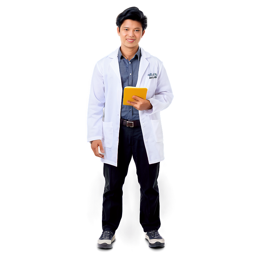 Student In Lab Coat Png 25