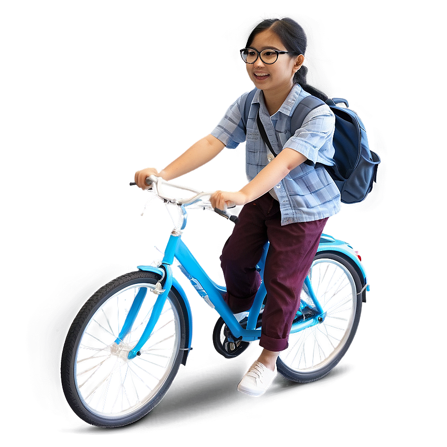 Student Riding Bike Png Hyi69