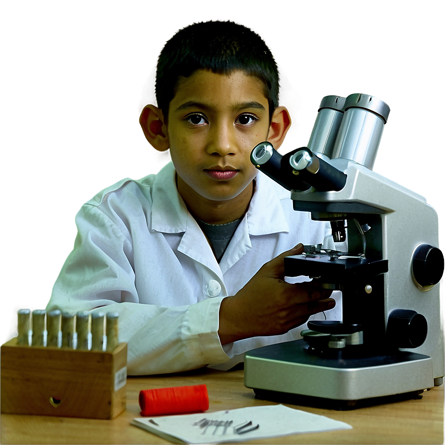 Student With Microscope Png Xtp5