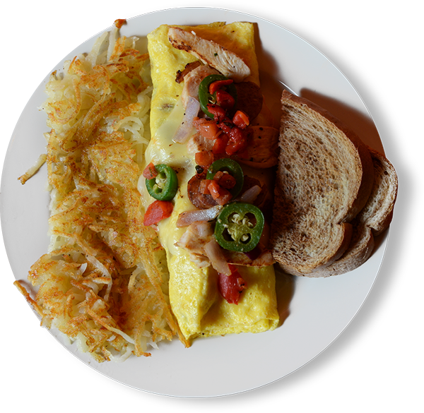 Stuffed Omelette With Sides