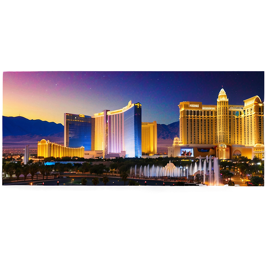 Stunning Las Vegas Skyline Png 68