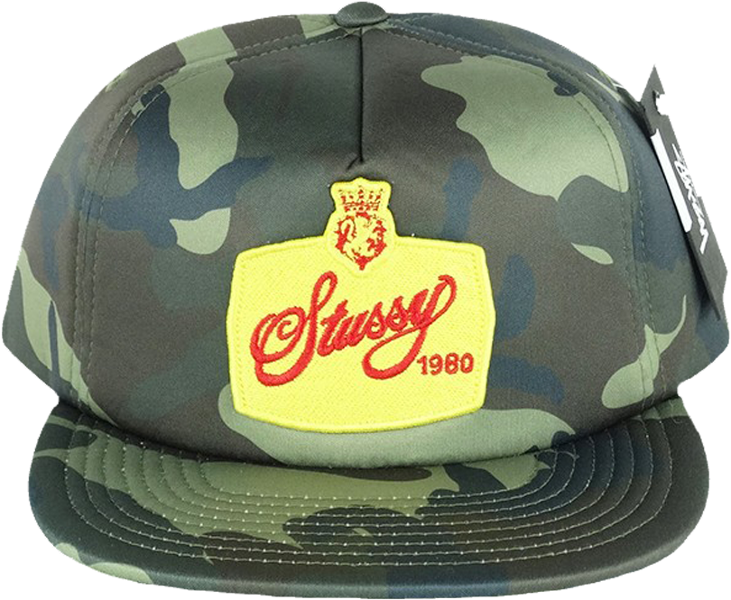 Stussy Camo Snapback Hat1980