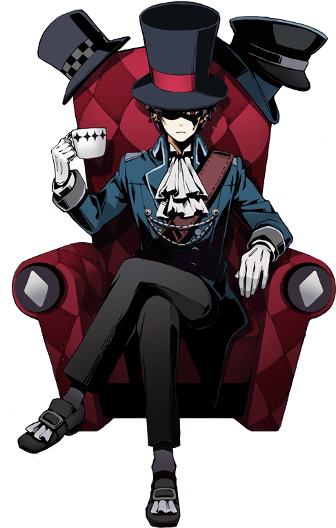 Stylish Anime Character Red Armchair