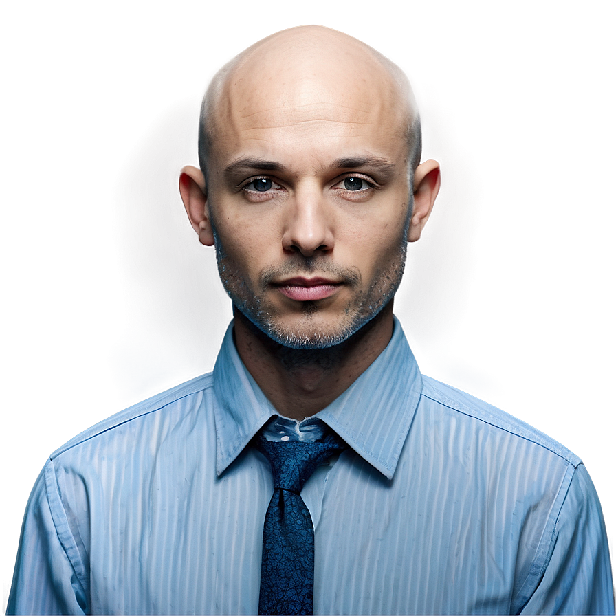 Stylish Bald Model Png Cll