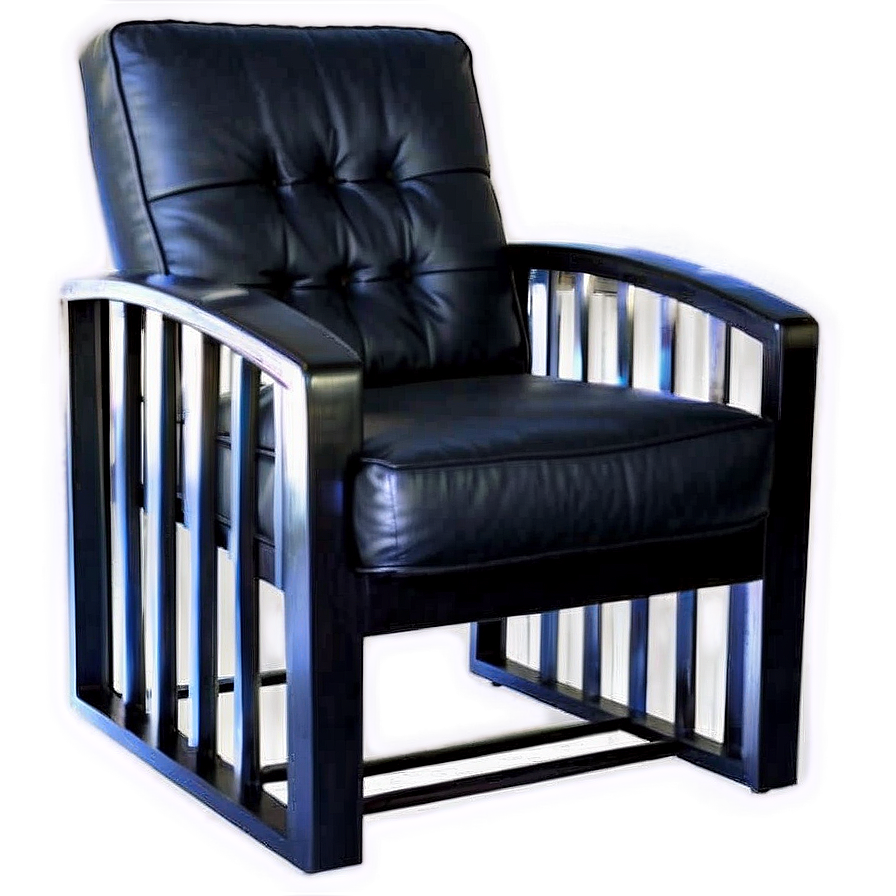 Stylish Black Chair Png 06282024