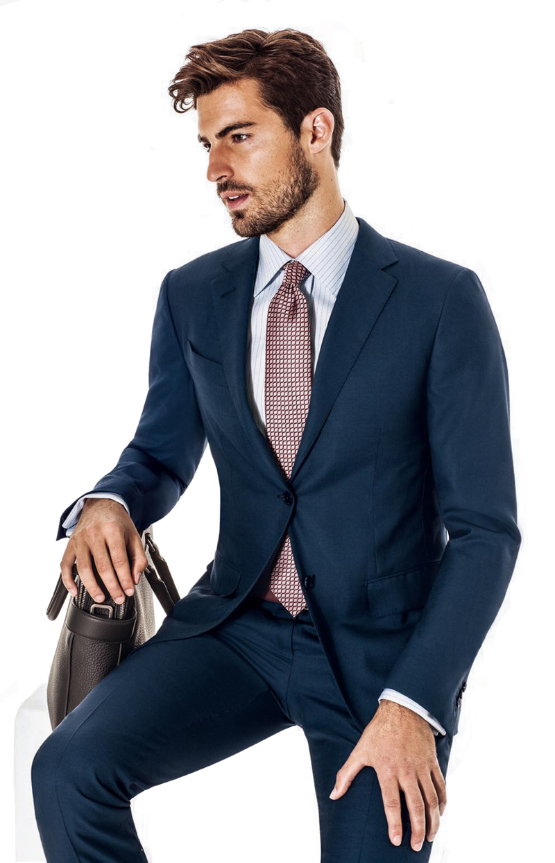 Stylish Businessmanin Blue Suit