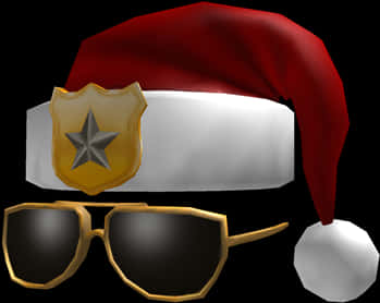 Stylish Christmas Hatand Sunglasses