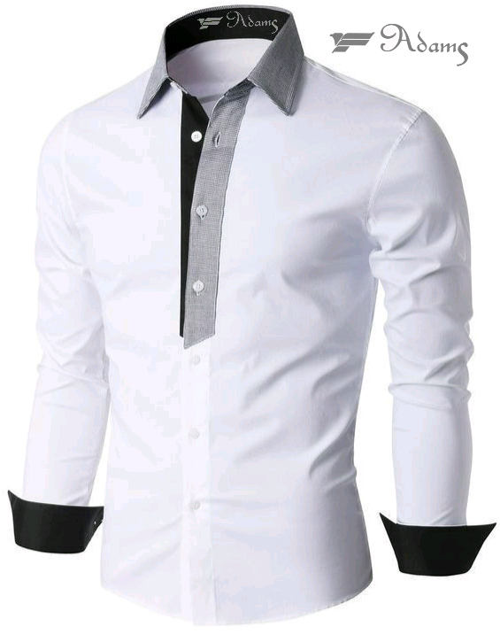 Stylish Contrast Collar Shirt Men