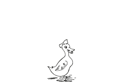 Stylish Duck Cartoon Logo