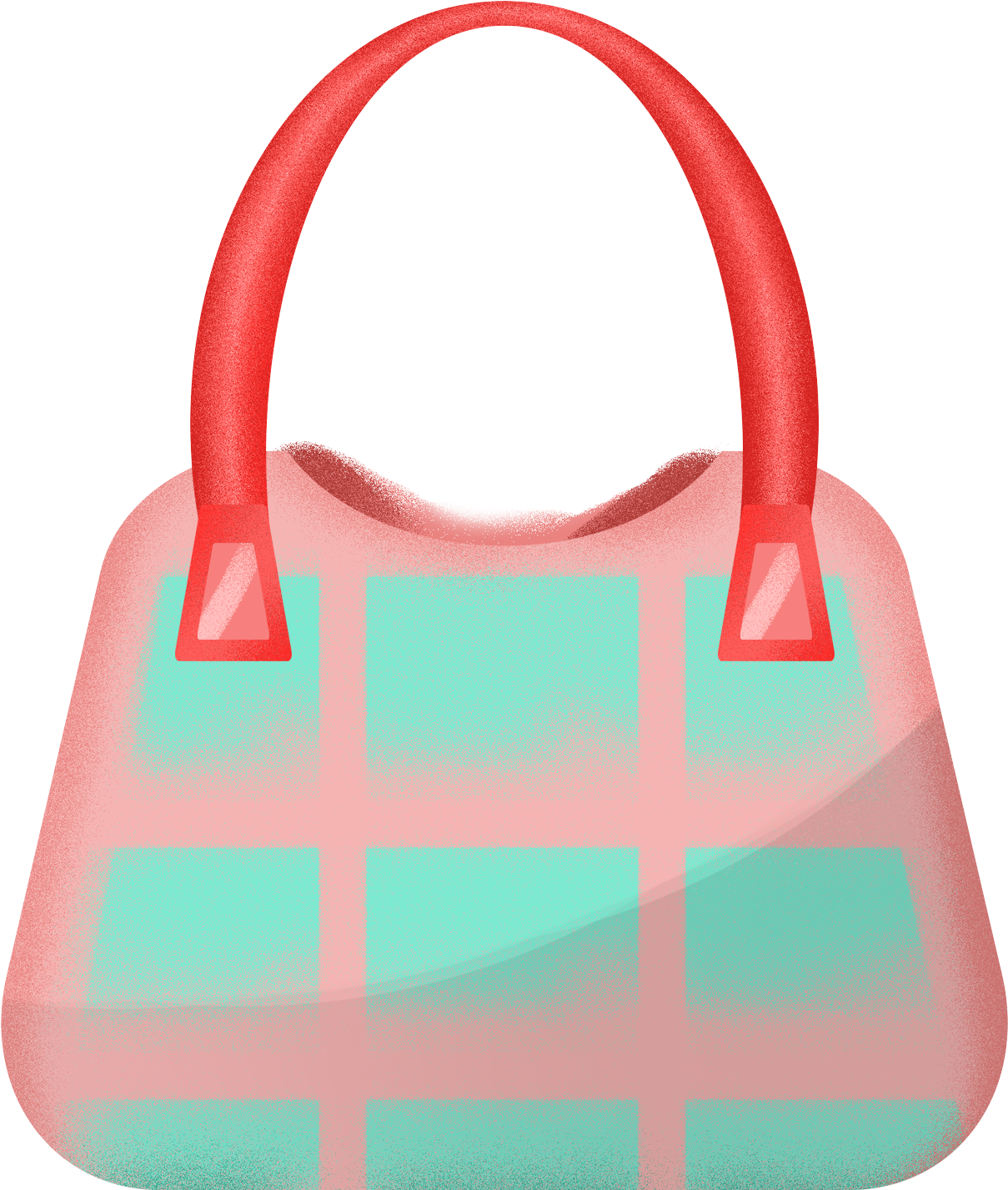 Stylish Pink Plaid Handbag