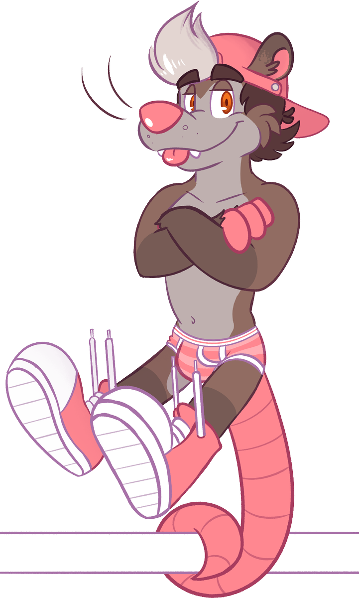 Stylish Possum Character