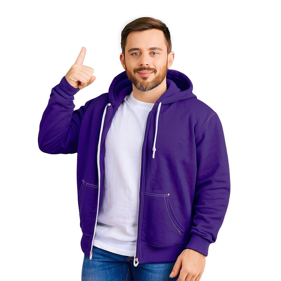 Stylish Purple Hoodie Clipart Png Iot39