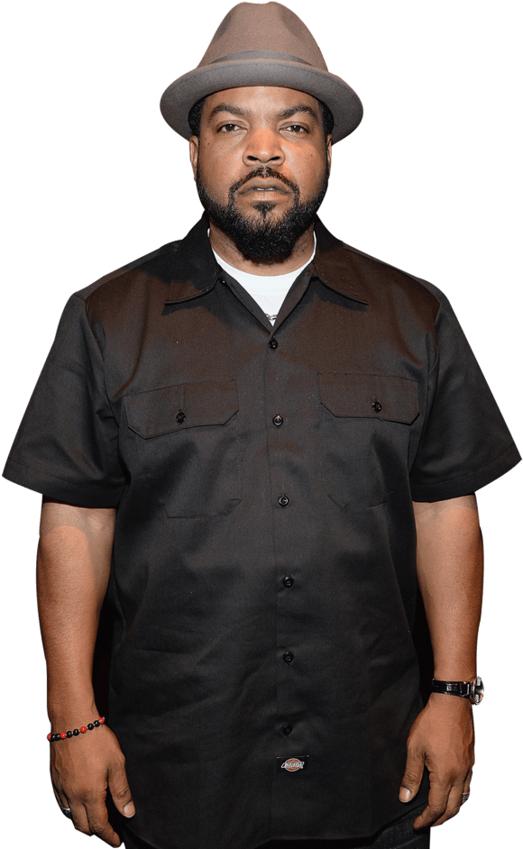 Stylish Rapperin Hatand Black Shirt