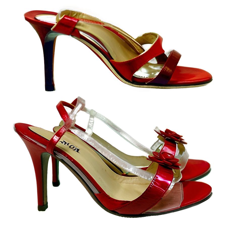 Stylish Red Heels Png 06122024