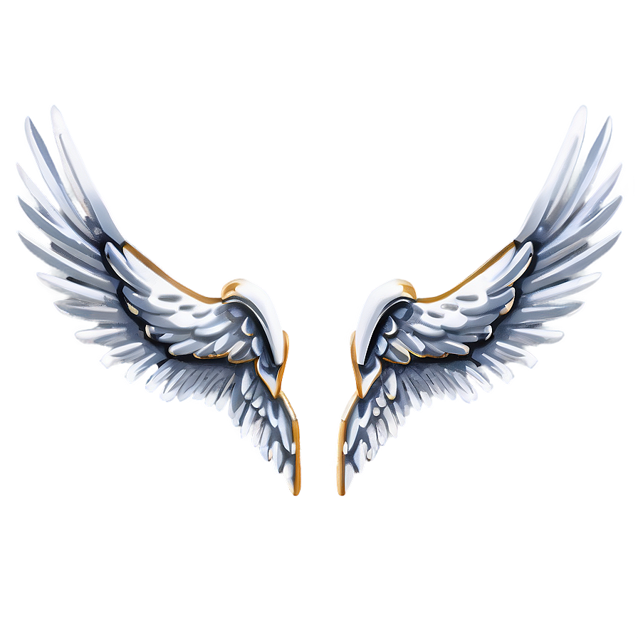 Stylish White Wings Png 47