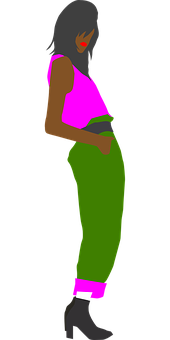 Stylish Woman Silhouette