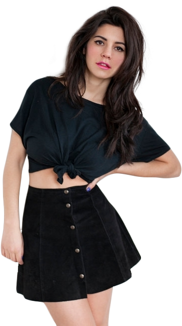 Stylish Womanin Black Outfit