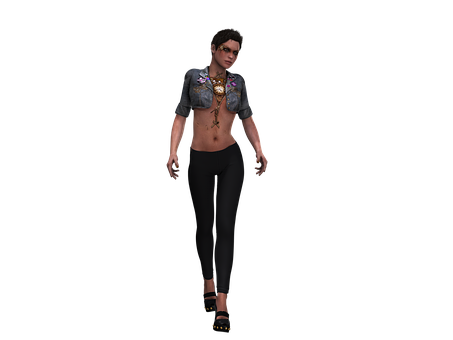 Stylish3 D Model Woman