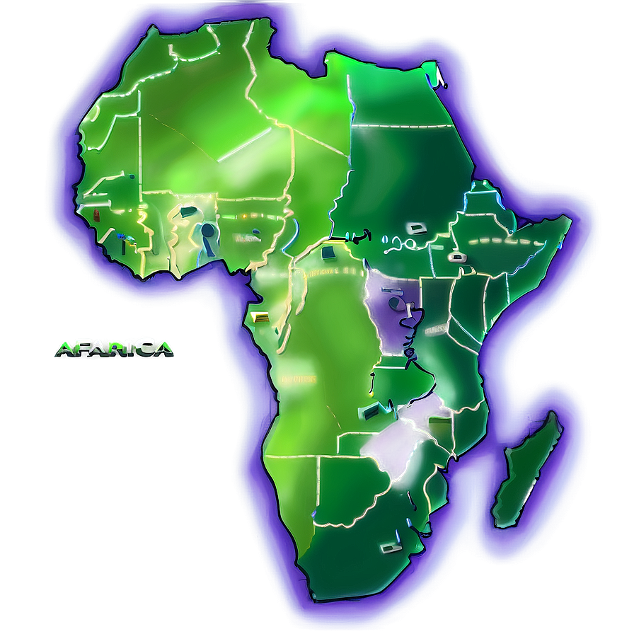 Stylized Africa Outline Png 06262024