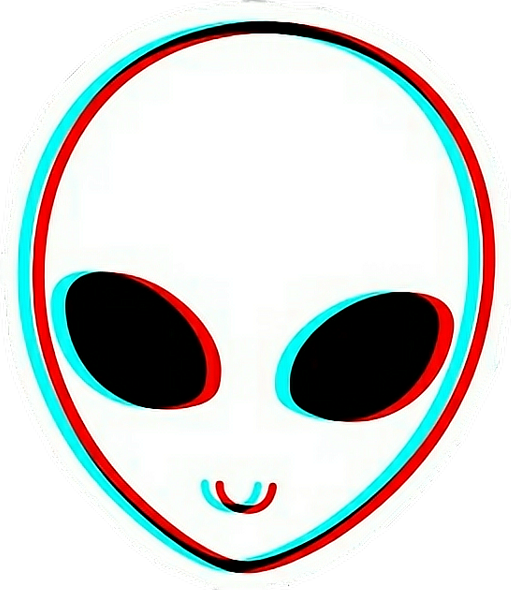 Stylized Alien Face Artwork