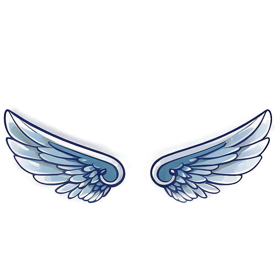 Stylized Angel Wings Symbol Png Wyi1