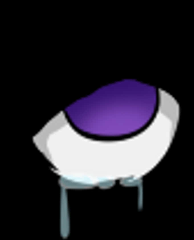 Stylized Anime Eye Purple Iris