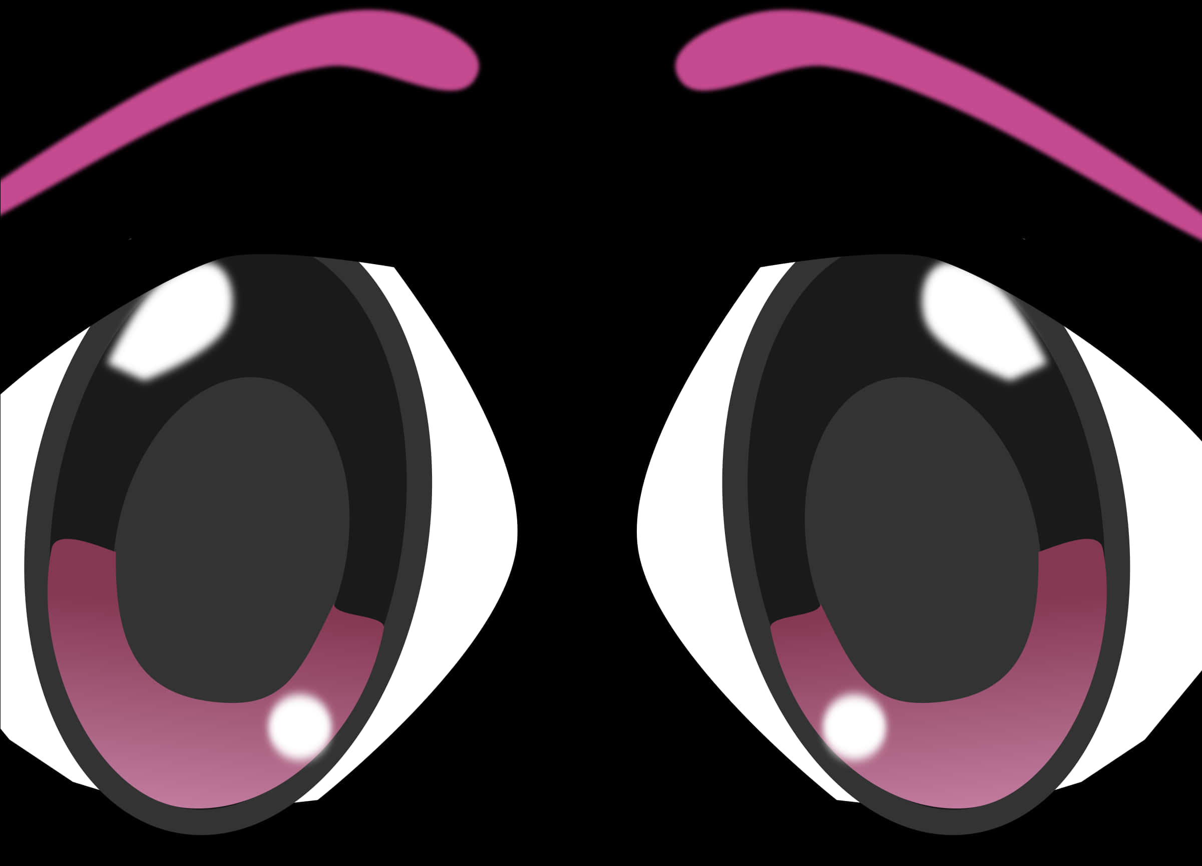 Stylized Anime Eyes Illustration