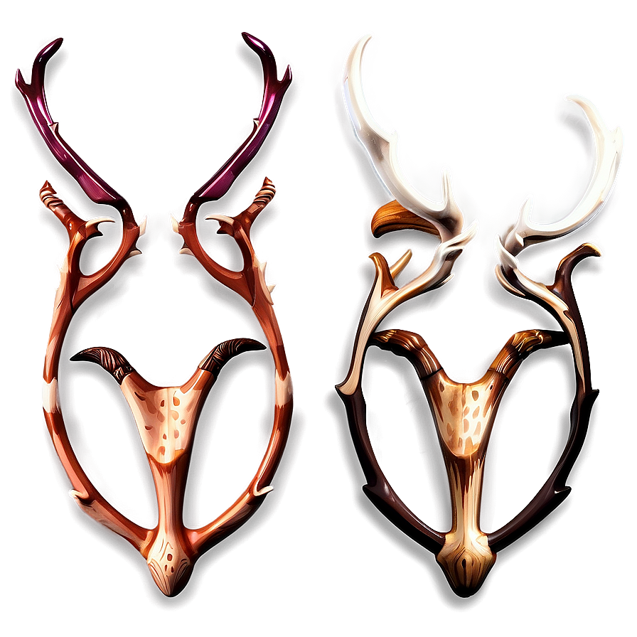 Stylized Antler Icon Png 10