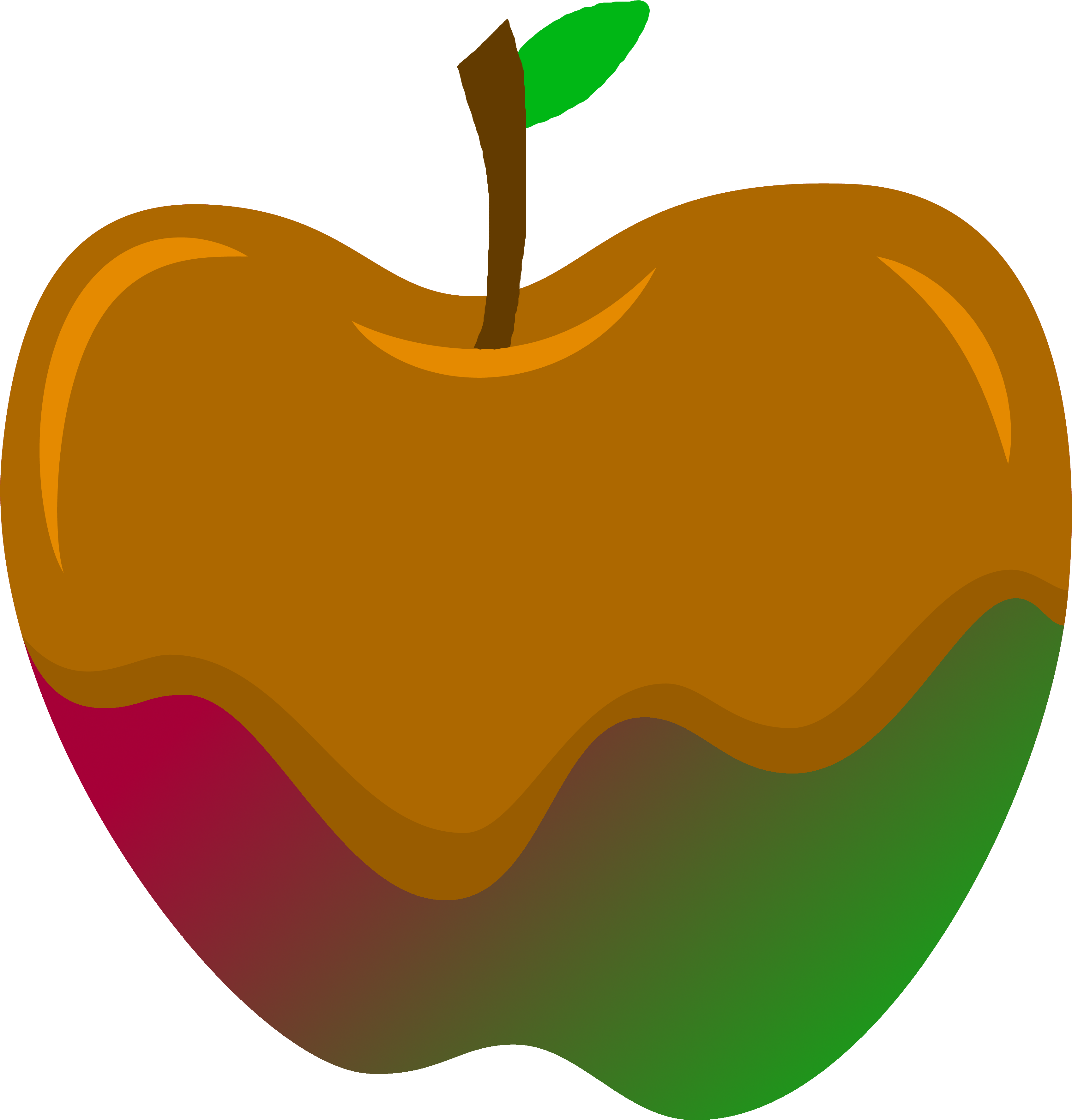 Stylized Apple Graphic