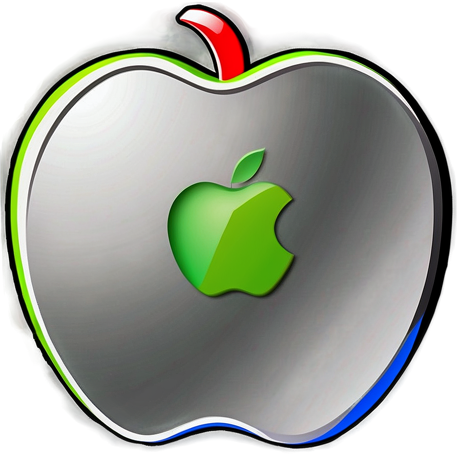 Stylized Apple Logo Graphic Png Eaw