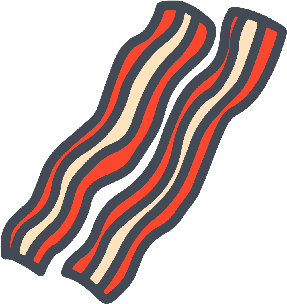 Stylized Bacon Strips