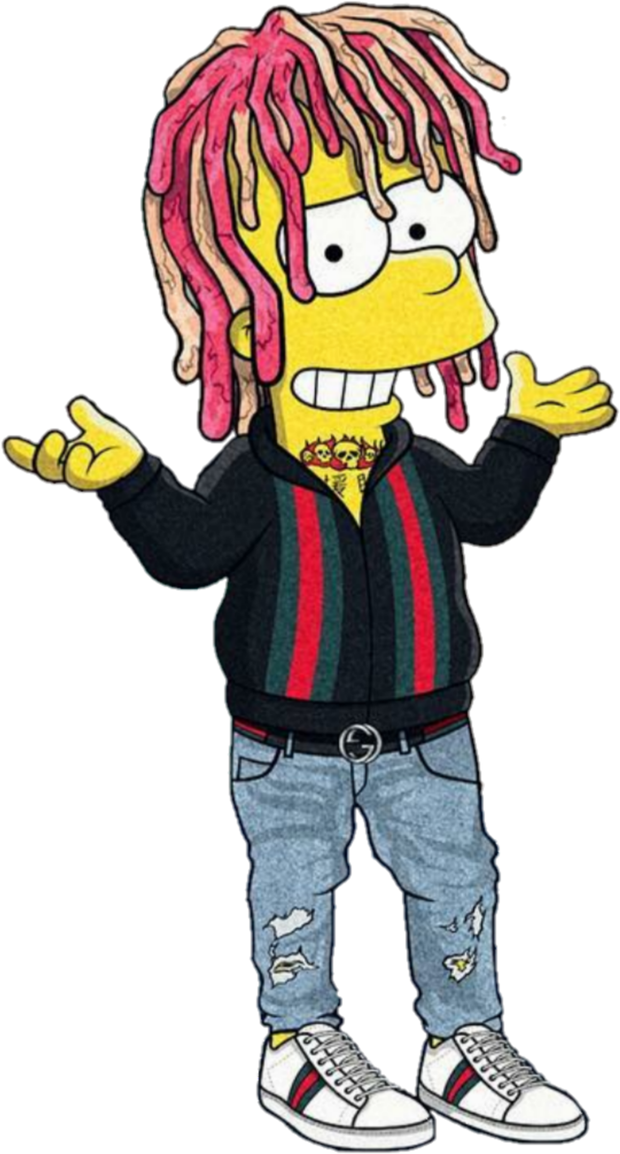 Stylized Bart Simpson Character