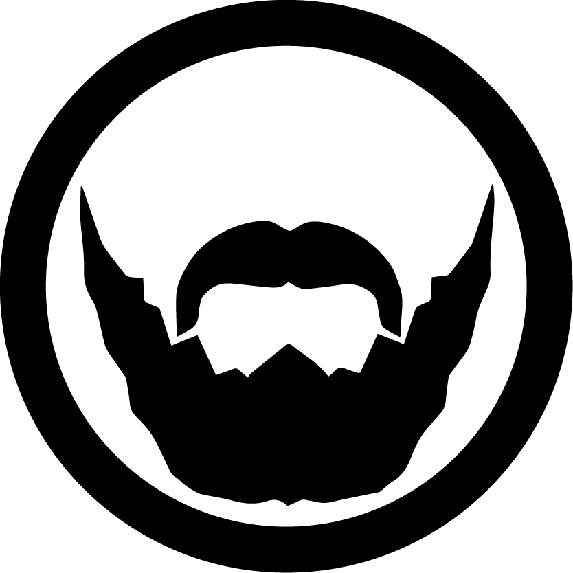 Stylized Beard Icon