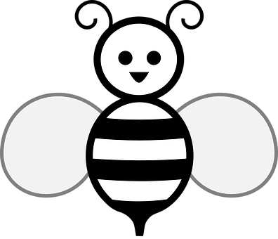 Stylized Bee Graphic