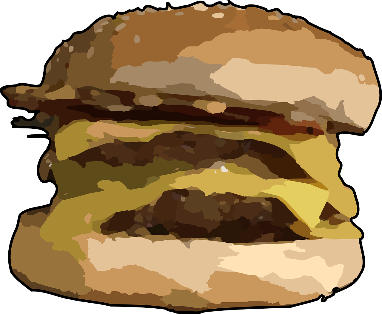 Stylized Big Mac Illustration