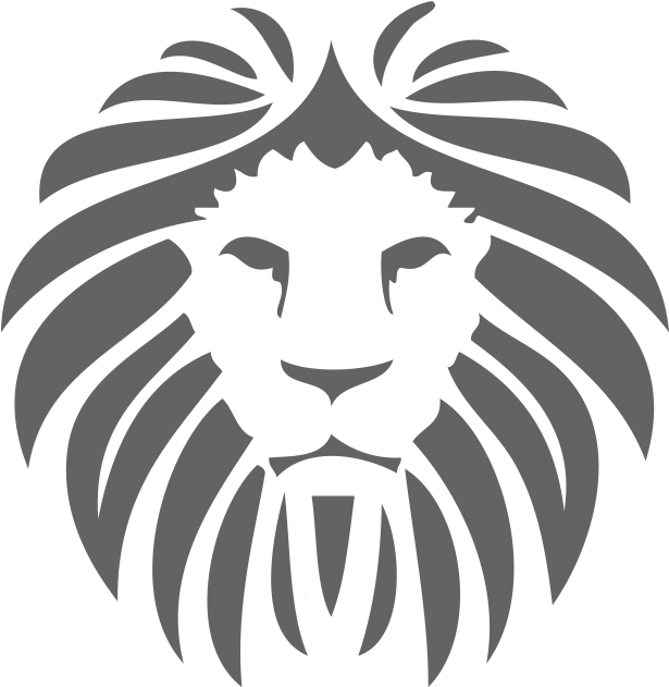 Stylized Black Lion Logo