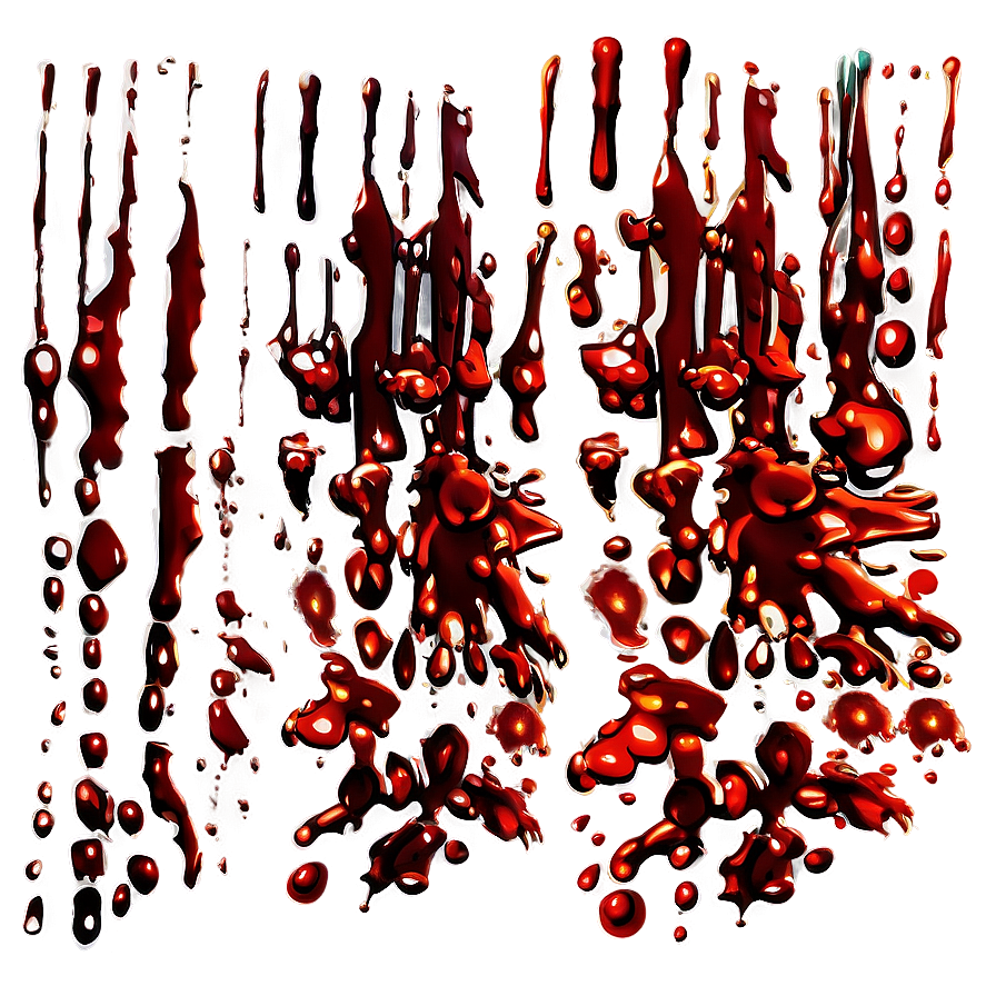 Stylized Blood Spatter Png 06122024