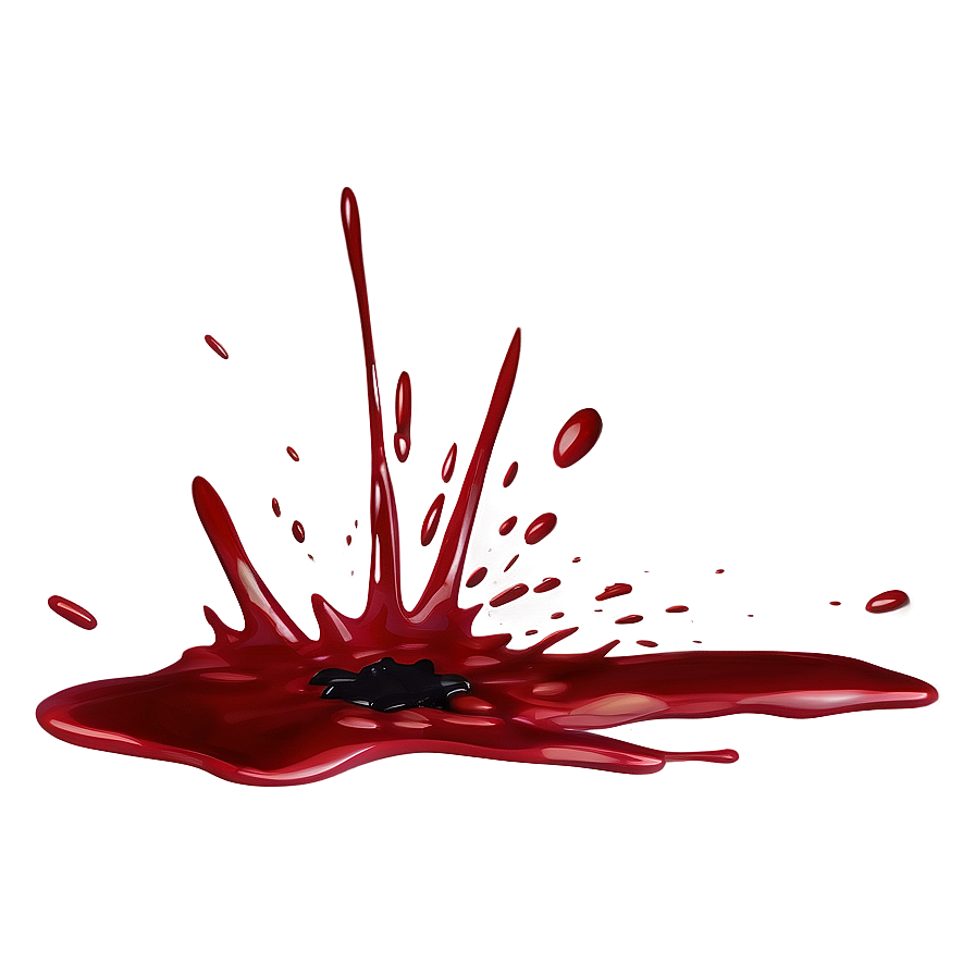 Stylized Blood Splatter Art Png 19