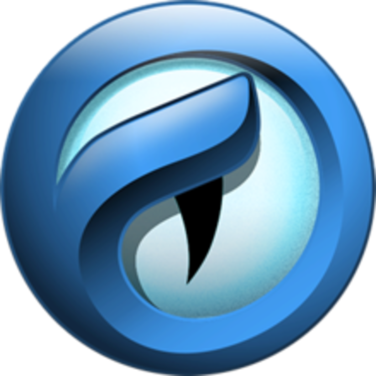 Stylized Blue Browser Icon