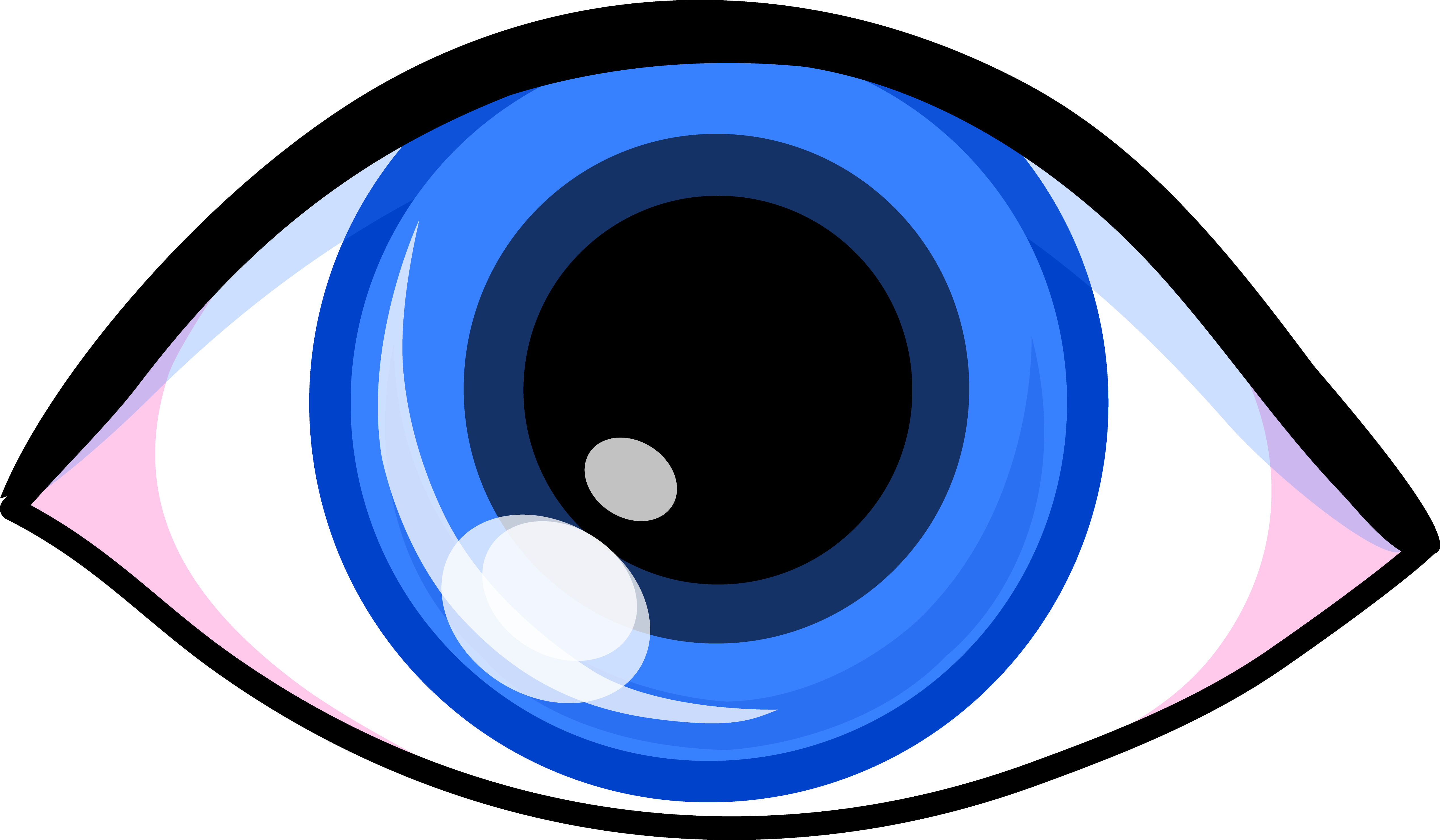 Stylized Blue Eye Clipart