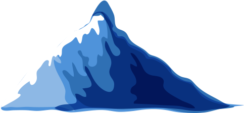 Stylized_ Blue_ Mountain_ Vector